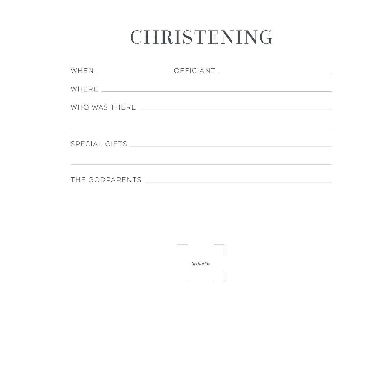 Christening