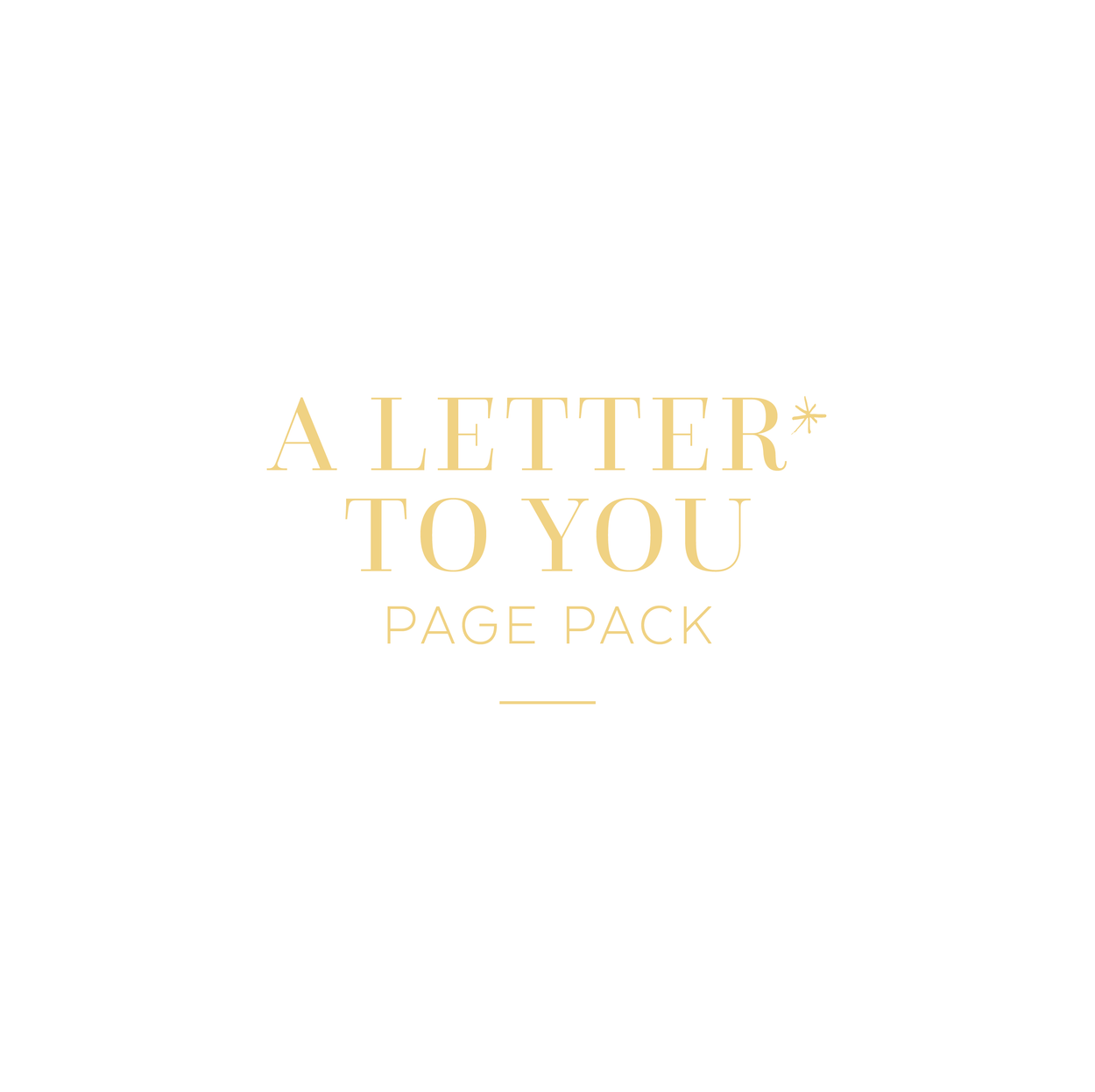 A Letter to You