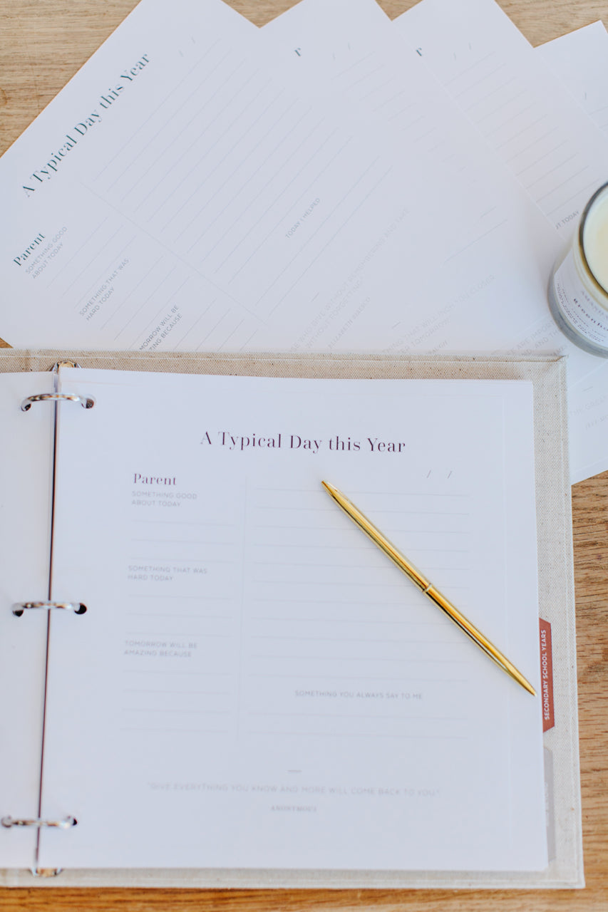 School Years Book | The Co-Journaling Pack
