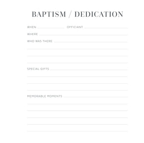 Baptism/Dedication