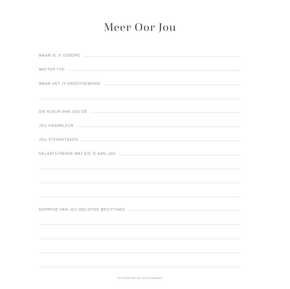 Afrikaans School Years Book | Page Pack