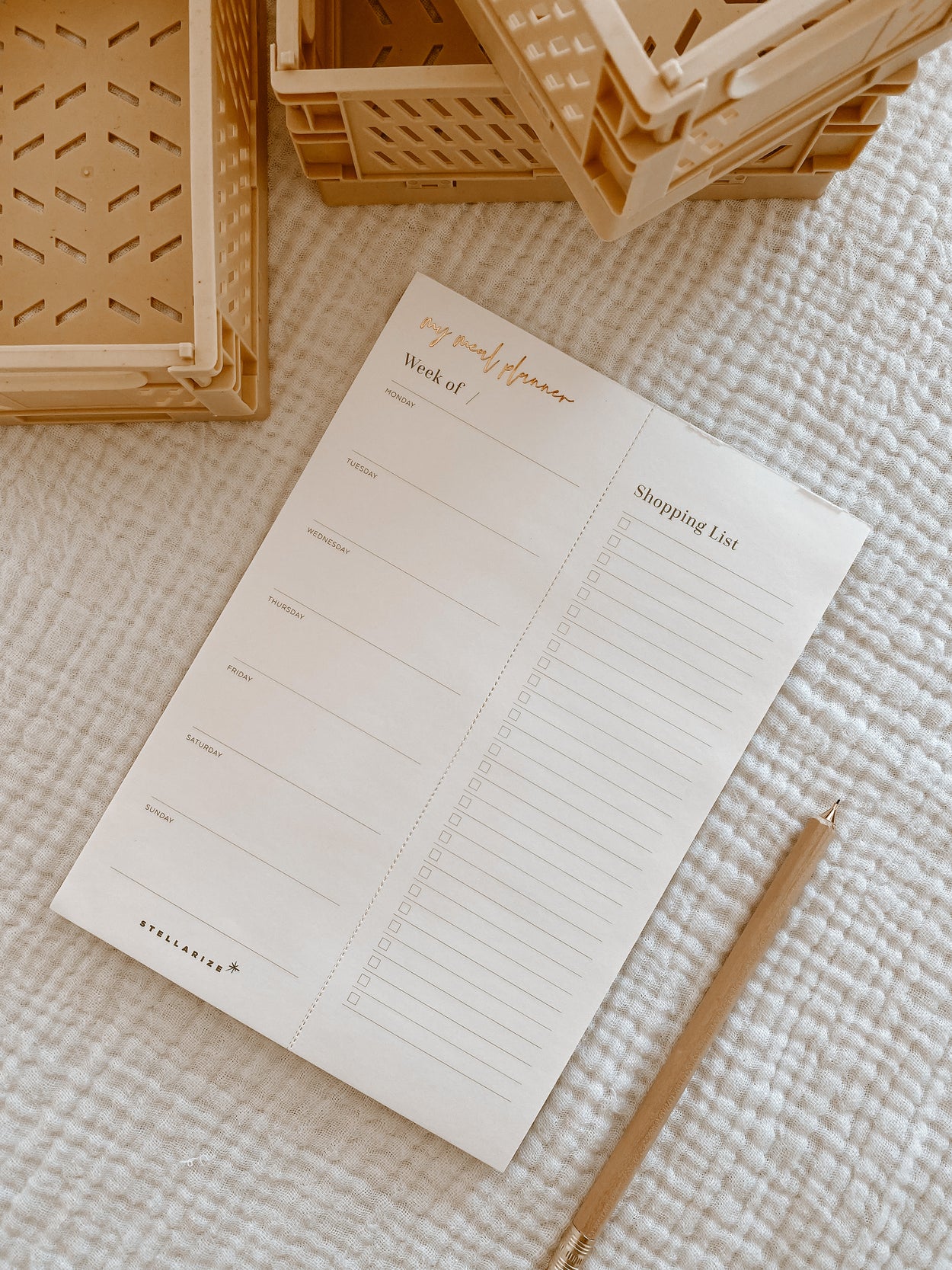 The Meal Planner | Magnetic and Perforated